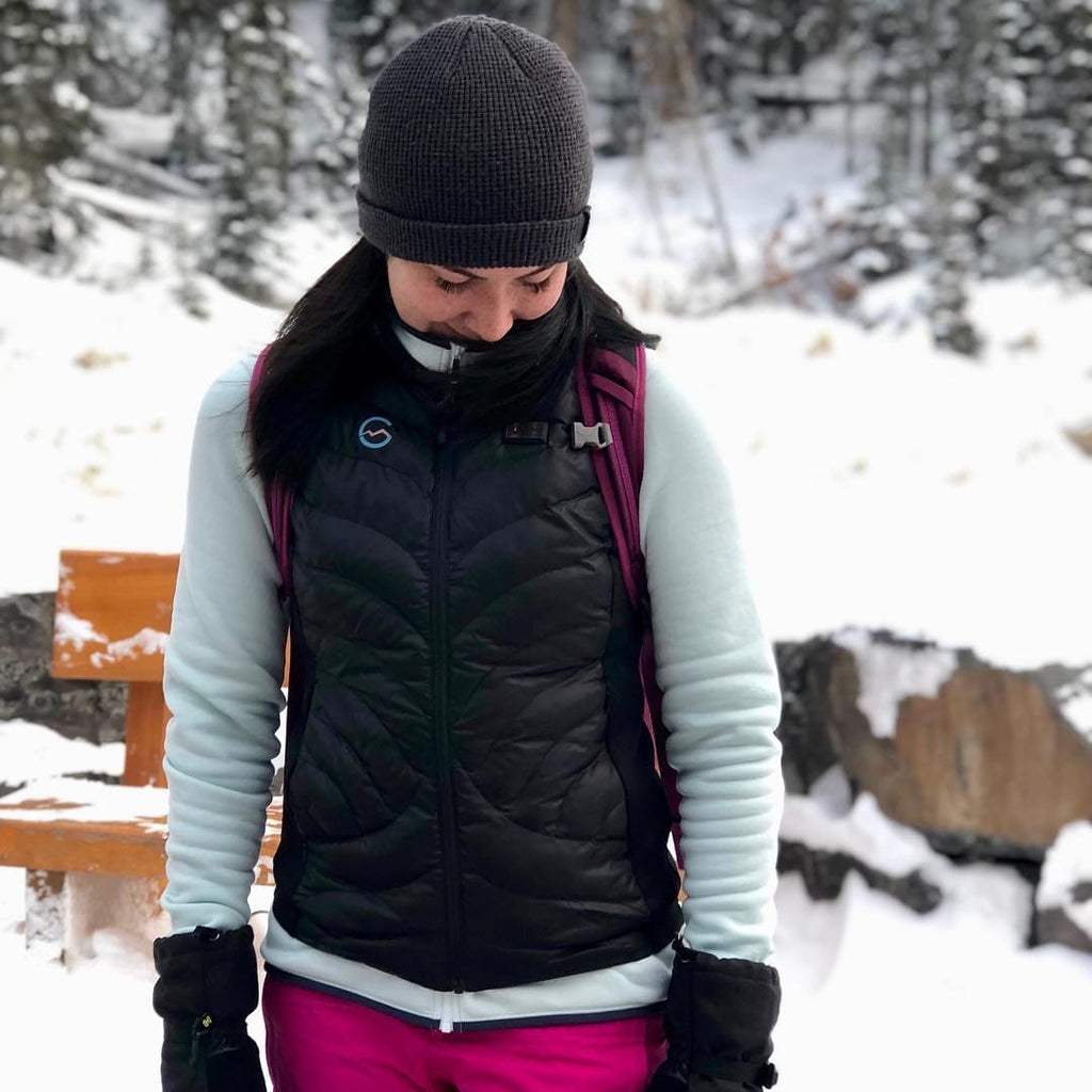 Høgge Verwarmde Dames Bodywarmer Gløde Zwart