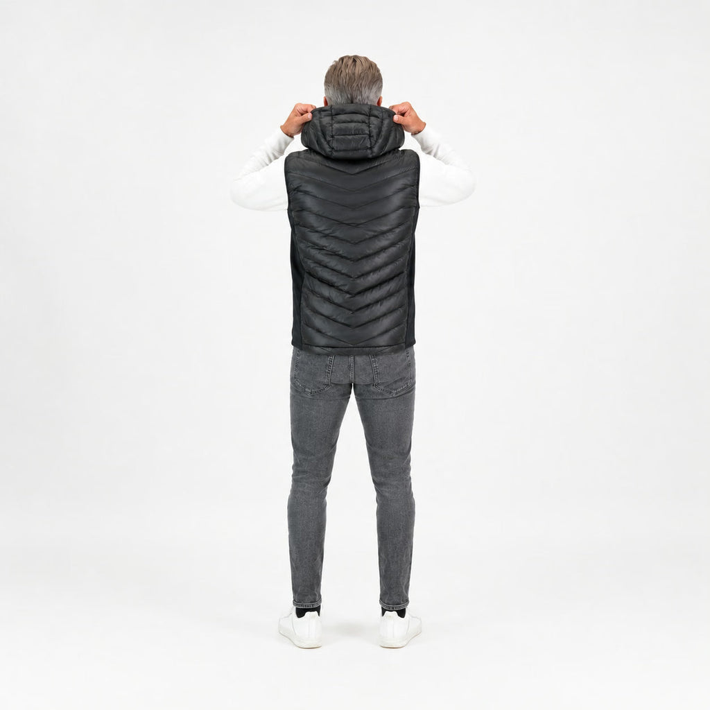 Høgge Verwarmde Heren Bodywarmer Gløde Zwart