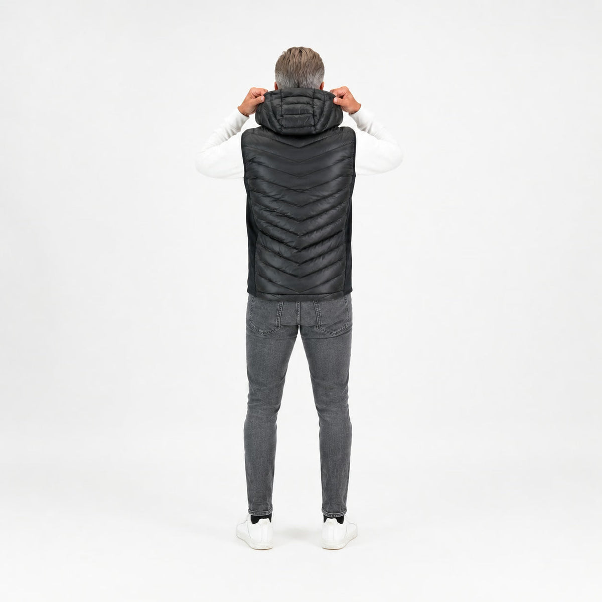Høgge Verwarmde Heren Bodywarmer Gløde Zwart
