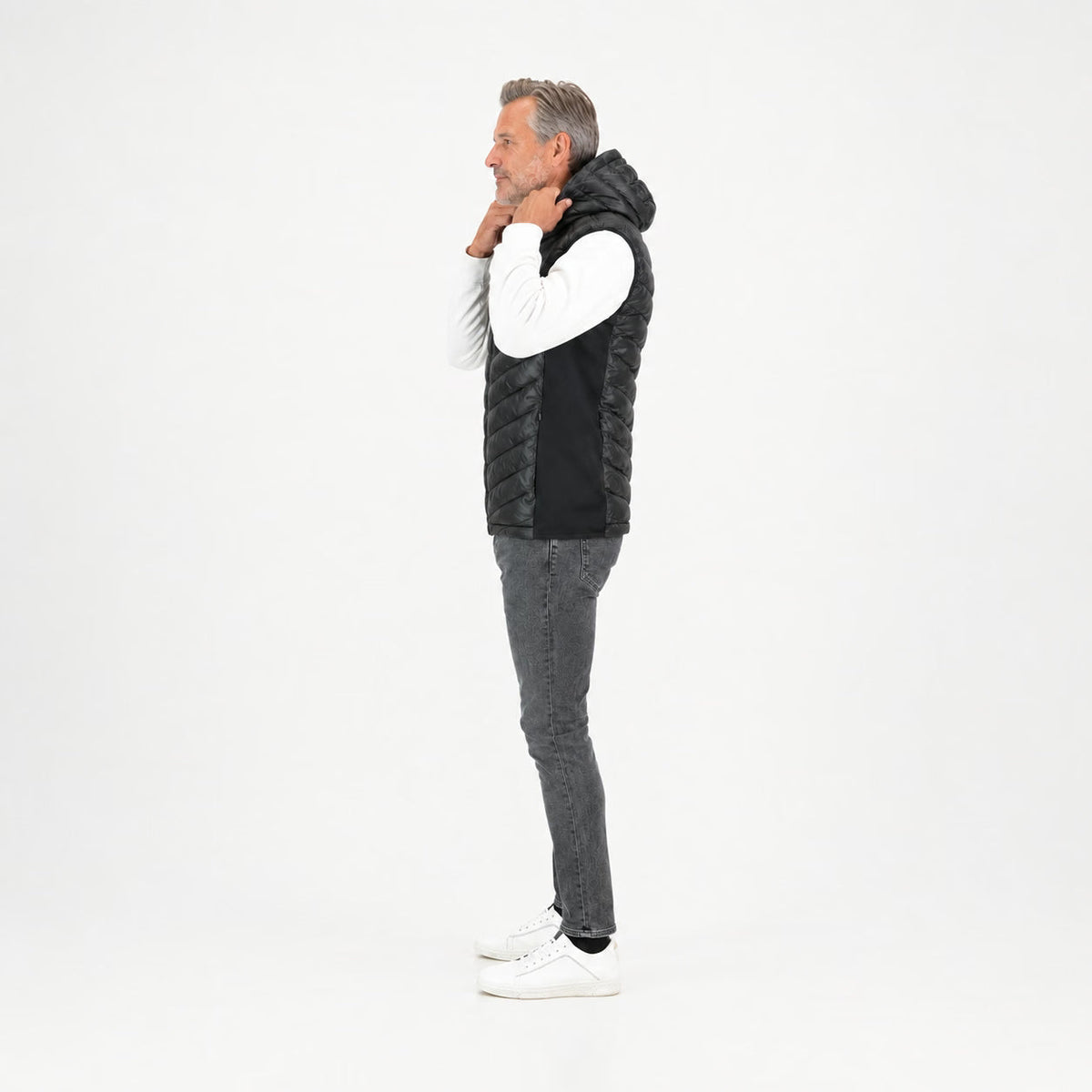 Høgge Verwarmde Heren Bodywarmer Gløde Zwart